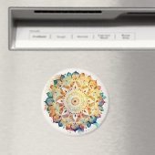 Waterverf Mandala Magneet (Insitu (Vaatwasser))