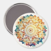 Waterverf Mandala Magneet (Voorkant / Achterkant)