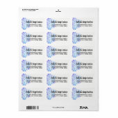 Waterverf Mandala Metafysisch Spiritueel Adres Etiket (Full Sheet)