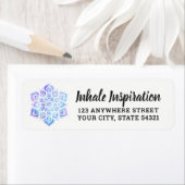 Waterverf Mandala Metaphysical Return Address Etiket (Insitu)