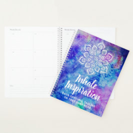 Waterverf Mandala Metaphysical Spiritueel Yoga Planner