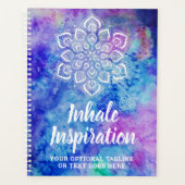 Waterverf Mandala Metaphysical Spiritueel Yoga Planner (Voorkant)