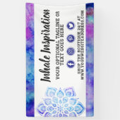 Waterverf Mandala Metaphysical Spiritueel Yoga Spandoek (Verticaal)