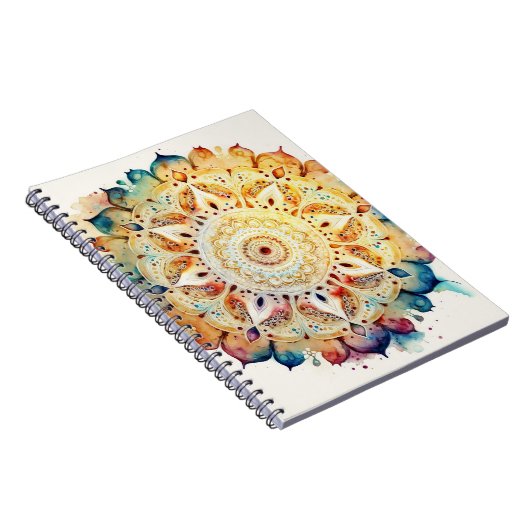 Waterverf Mandala Notitieboek (Rechterzijde)