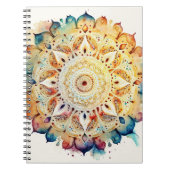 Waterverf Mandala Notitieboek (Voorkant)