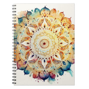 Waterverf Mandala Notitieboek