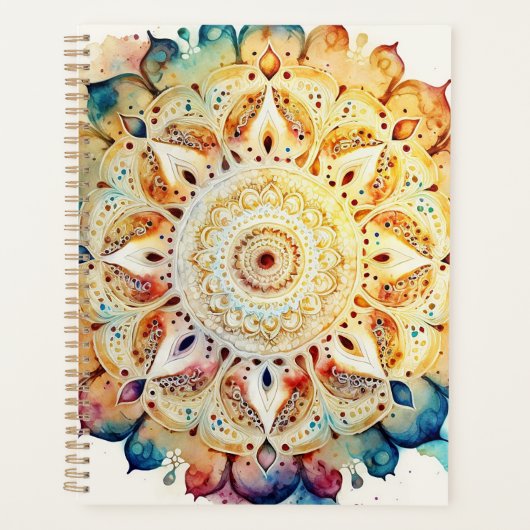 Waterverf Mandala Planner (Voorkant)