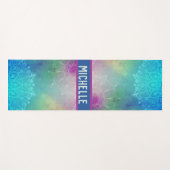 Waterverf Mandala Yogamat (Voorkant (horizontaal))