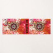 Waterverf Mandala Yogamat (Voorkant (horizontaal))