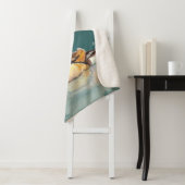 Waterverf Mandarin Duck Wildlife Natuur Art Sherpa Deken (In situ)