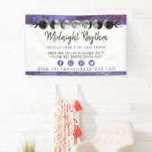 Waterverf manen maancyclus Galaxy Sky Energy Spandoek (Insitu)