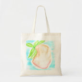 Waterverf Mango Hand Painted Tropical Kitchen Tote Bag (Voorkant)