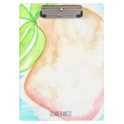 Waterverf Mango Handgeschilderd Tropisch Klembord (Voorkant)