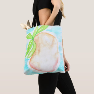 Waterverf Mango Handgeschilderde Tropische Keuken Tote Bag