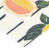 Waterverf mango met groene bladeren (2) tafelkleed (Gekanteld)