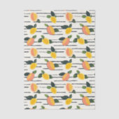 Waterverf mango met groene bladeren (2) tissuepapier (Voorkant)