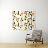 Waterverf mango met groene bladeren (2) wandkleed (In Situ (horizontaal))