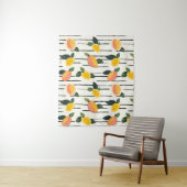 Waterverf mango met groene bladeren (2) wandkleed (In situ)