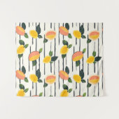 Waterverf mango met groene bladeren (2) wandkleed (Voorkant (horizontaal))