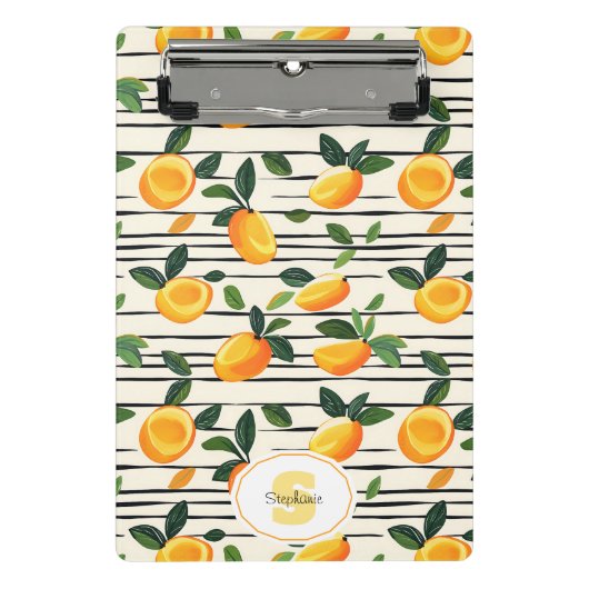 Waterverf mango met groene bladeren mini klembord (Voorkant)