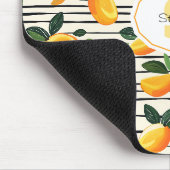 Waterverf mango met groene bladeren muismat (Hoek)