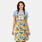 Waterverf mango met groene bladeren schort (Gedragen)