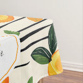 Waterverf mango met groene bladeren tafelkleed (Voorbeeld)