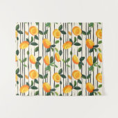 Waterverf mango met groene bladeren wandkleed (Voorkant (horizontaal))