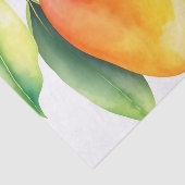 Waterverf Mango op witte achtergrond Tissuepapier (Detail)