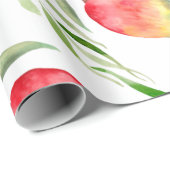 Waterverf Mango | Patroon | Vruchten Cadeaupapier (Rol Hoek)