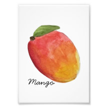 Waterverf Mango Print