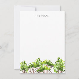 Waterverf Mangroves Gepersonaliseerde briefpapier Notitiekaartje