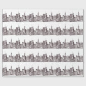 Waterverf Manhattan skyline in New York Cadeaupapier (Vlak)