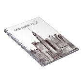 Waterverf Manhattan skyline in New York Notitieboek (Rechterzijde)