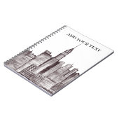 Waterverf Manhattan skyline in New York Notitieboek (Linkerzijde)