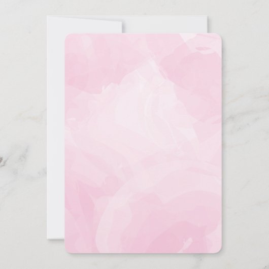  Waterverf Manuscript Wedding Invitations Kaart (Achterkant)