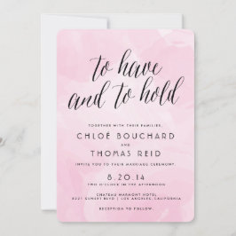  Waterverf Manuscript Wedding Invitations Kaart