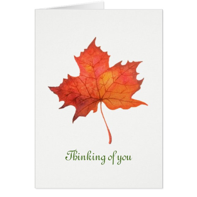 Waterverf Maple Leaf (Voorkant)