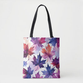 Waterverf Maple Leaf Artistieke Canvas tas
