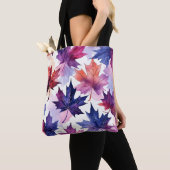 Waterverf Maple Leaf Artistieke Canvas tas (Dichtbij)
