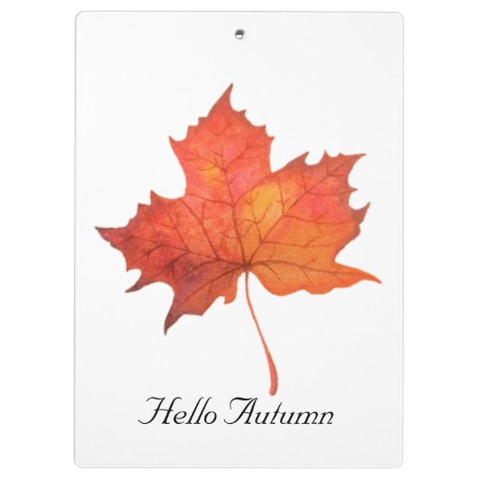 Waterverf Maple Leaf Klembord (Achterkant)