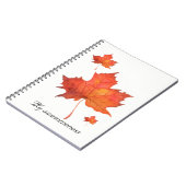 Waterverf Maple Leaf Notitieboek (Linkerzijde)