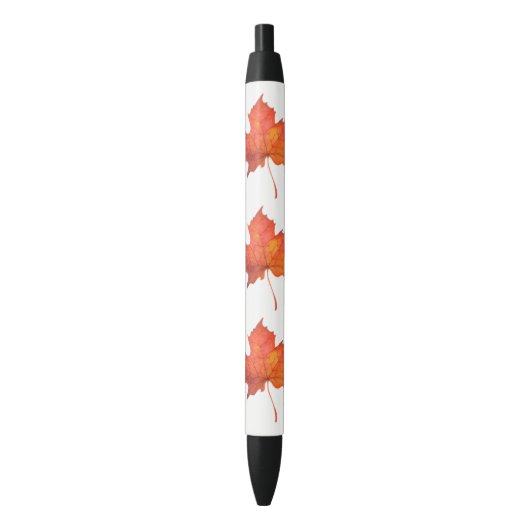 Waterverf Maple Leaf Zwarte Inkt Pen (Voorkant Verticaal)