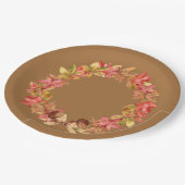 Waterverf Maple Leaves, Acorns, Berries Papieren Bordje (Gekanteld)