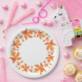 Waterverf Maple lekt adem Papieren Bordje (Feest)