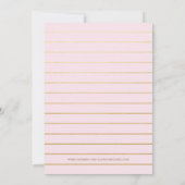 Waterverf Marble Girl Baby shower Uitnodiging (Achterkant)