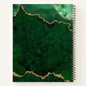 Waterverf Marble Gold Green Geode Prayer Journal Notitieboek (Achterkant)