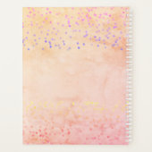 Waterverf Marble Rainbow Confetti Business Planner (Achterkant)