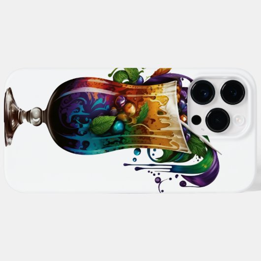  WATERVERF MARDI GRAS BEVERAGES Case-Mate iPhone CASE (Achterkant (horizontaal))