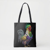 WATERVERF MARDI GRAS CHICKEN TOTE BAG (Voorkant)